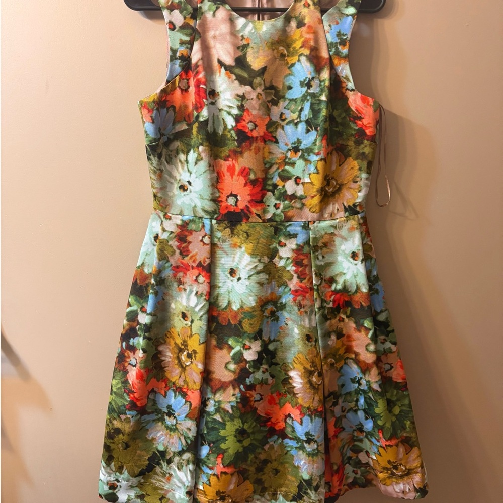 Just...Taylor Floral Asymmetrical Dress - Multicolor Size 6